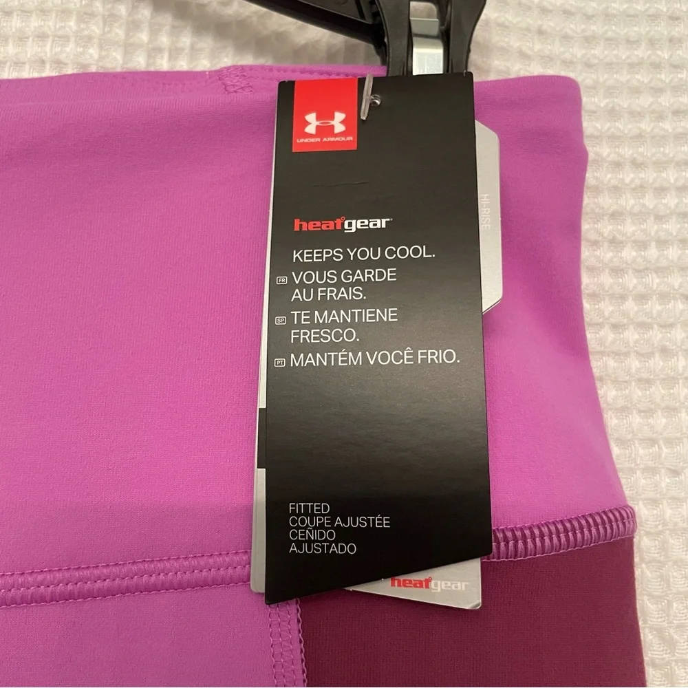 Under Amour Heat Gear Leggings Womens Size Medium Purple High Waist MSRP $64.99